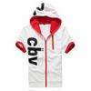 Pamut rvid ujjú vgsi nadrg szabadid Sport Fleece Suit (fehr)