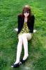 Black Esprit blazer - gold shopNastygalcom top - black shoes