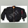 ALPHA MA 1 es bomber dzseki fekete