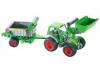 Wader Farmer Technic Traktor mit Frontlader und Anhnger