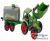Wader Farmer Technic Traktor + Frontschaufel+Fassanhnger Bulldog Schlepper Baue