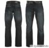 Lee Cooper PU Belted Frfi Farmernadrg