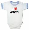 Rvidujj Babaruha (Body) Szeretlek Abod felirattal (vezetknv/keresztnv/becenv)