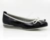 Marco Tozzi balerina cip, fekete, lakk, masnis 2/2-22110-20
