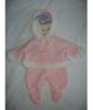 Baby Annabell rzsaszín ruha szett