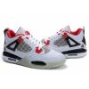 Olcs Air Jordan 4 RETRO cip BLACK WHITE RED
