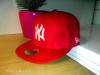 New Era snapback baseball sapka New York Piros