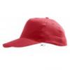 SO88110 5 paneles baseball sapka, Red