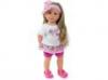 Emily 42 cm-es baba fehr pink ruhban - Gtz
