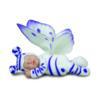 Anne Geddes lila-fehr pillang 23 cm-es baba