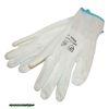 Kttt keszty fehr nylon BUNTING M es mret 8 poliuretnba mrtott teny s ujjhegy gumrozott mandzsetta