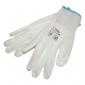 Kttt keszty fehr nylon, BUNTING, S-es mret, 7 poliuretnba mrtott teny. s ujjhegy., gumrozott mandzsetta