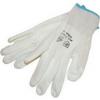 Kttt keszty fehr nylon, BUNTING, M-es mret, 8` poliuretnba mrtott teny. s ujjhegy., gumrozott mandzsetta