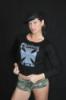 Choppers till you die-Rhinestone kvel diszittet ni hossz ujj pl