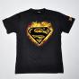 Superman Flame black tee pl