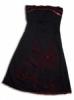 COTTON CLUB bord-fekete alkalmi ruha kb. 152-es