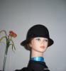 Ni fekete kalap wool bels fk.57cm kabt
