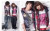 One Piece Couple megfordthat kapucnis pamut mellny Navy (a mrete)