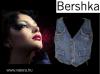 Bershka strasszos hmzett farmer mellny M