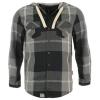 Lee Cooper Lined hosszujj kapucnis ing / fekete-szrke