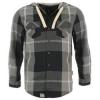 Lee Cooper Lined hosszujj kapucnis ing / fekete-szrke