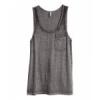 H&M szrke frfi trik