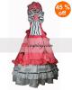 Rzsaszn pamut ruha Sleevless Gothic Lolita