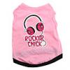 Rocker csaj stílusú pamut pl kutyk (pink, tbb mretben kaphat)