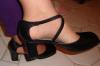 Fekete pntos elegns cip elad