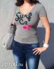 Retro Jeans rvid ujj szrke rzsaszn pink mints szexi pl fels M
