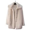 Hosszú ujjú Hood Faux Fur Casual / Prt kabt (tbb szín)
