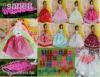 20 elemes Barbie szett 5db. ruha+cipk+akasztk