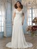 Kpeny / oszlop off-the-vll bírsg vonat chiffon s csipke wendding ruha (551563)