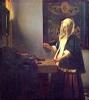 Vermeer, gyngymr n. vermeer elsttíti az ablak als rszt, a fny felülrl esik a figurra - a ruha vilgos rsze hangsúlyos.geometriai kzppont: a n keze. kis mrleg.asztalon kszerek, pnzrme.nyugodt, bks, kiegyensúlyozott kp.httr:utols ítlet kp.kzpen szt mihly mrlegeli a lelkeket-prhuzam a nvel.hlgy hívsgok eszkzeit mr.fldi gazdagsg jelkpei, múlandsg.mintha vrands lenne - mria?a modellje lt. a felesge volt.9 gyermeke született.