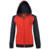 Lonsdale Badge kapucnis pulver / piros-s.kk