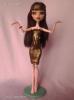 Arany ruha fejpnttal Monster High babkhoz (m59)