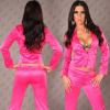 Szatn blzer ell gombbal-pink