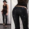 M-es stt, arany/ezst glitter mints farmernadrg