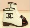 Chanel csizma 35-39 fekete/fehr