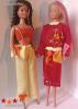 Srga-piros MELEGT/pizsi- j barbie ruha (r25)