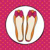Csinos balerina cip k Clip art
