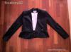 H&M j 34-es XS-es fekete alul fodros blzer
