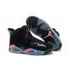 Air Jordan 6 ni fekete-Pink-kk cip