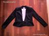 H&M j 34-es XS-es fekete alul fodros blzer