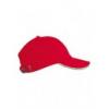 KA011,KARIBAN Red-White-Green 6 paneles baseball sapka,