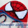 Pkember Spiderman horgolt sapka