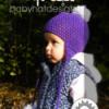 MyHat lila horgolt sapka