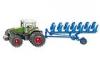 Siku Farmer Traktor mit Doppelreifen und Pflug 1 50 19