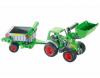 Wader Farmer Technic Traktor mit Frontlader und Anhnger