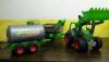 WADER Farmer Technic Traktor mit Kipper und Fasswagen